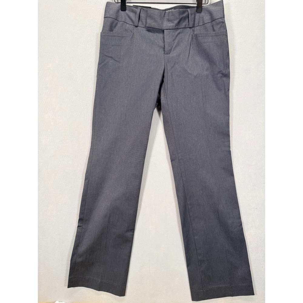 Banana Republic Ryan Fit Gray Straight Leg Dress 8 Short Preppy Classic Trousers - Picture 1 of 7